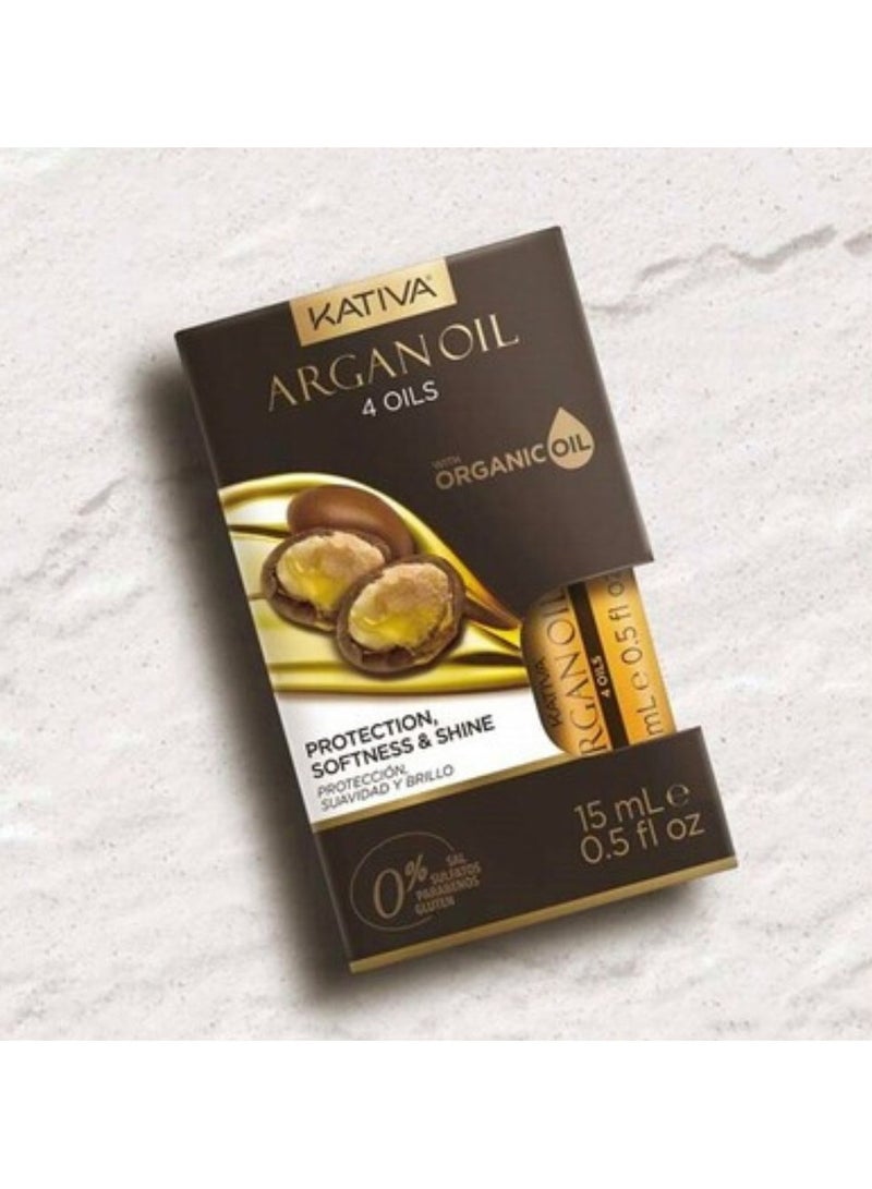 Kativa Argan Oil 4 Oils Protection, Softness and Shine 60ml - Image 4