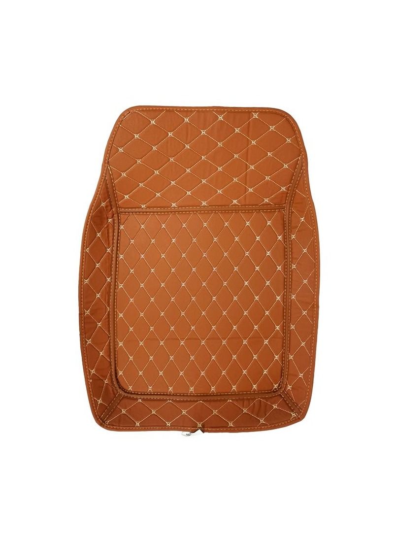 Brown color Premium & High Quality Universal 3D to 3D Floor Mat For Car  - 5 Pcs Set - Image 2