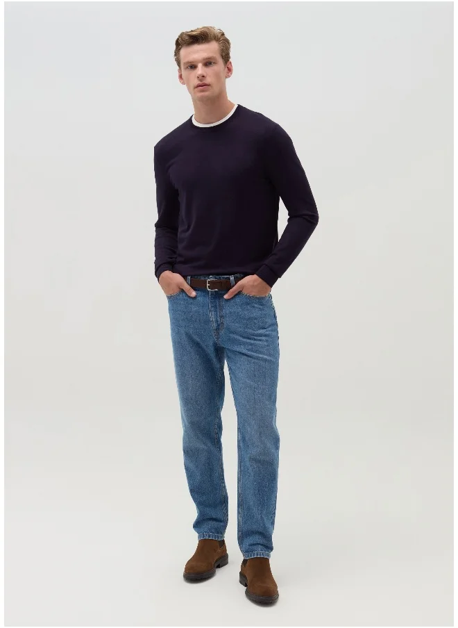 او في اس Round neck pullover