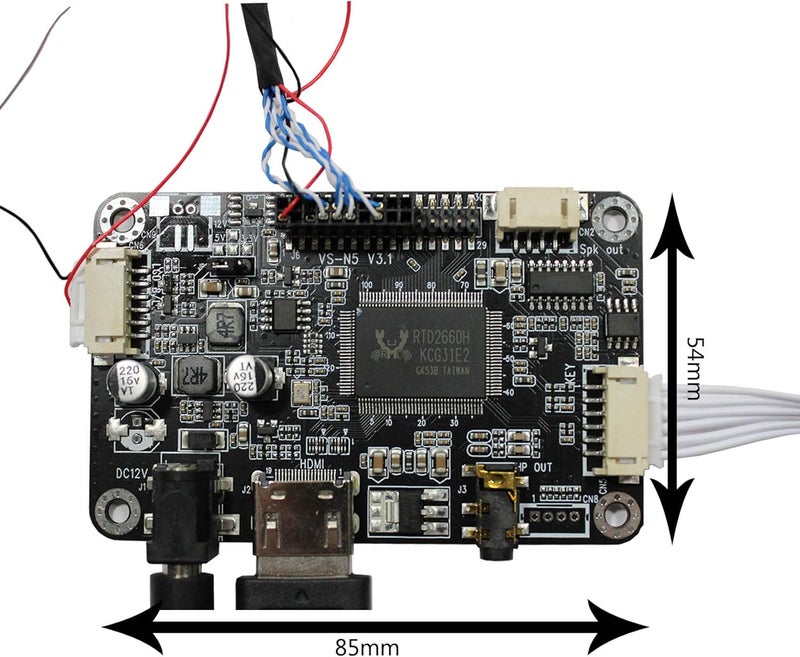 VSDISPLAY 5" ZJ050NA-08C 5 inch 640X480 LCD Screen Work with LCD Controller Driver Board VS-N5V3.1 AT050TN22 Replacement Screen - Image 3