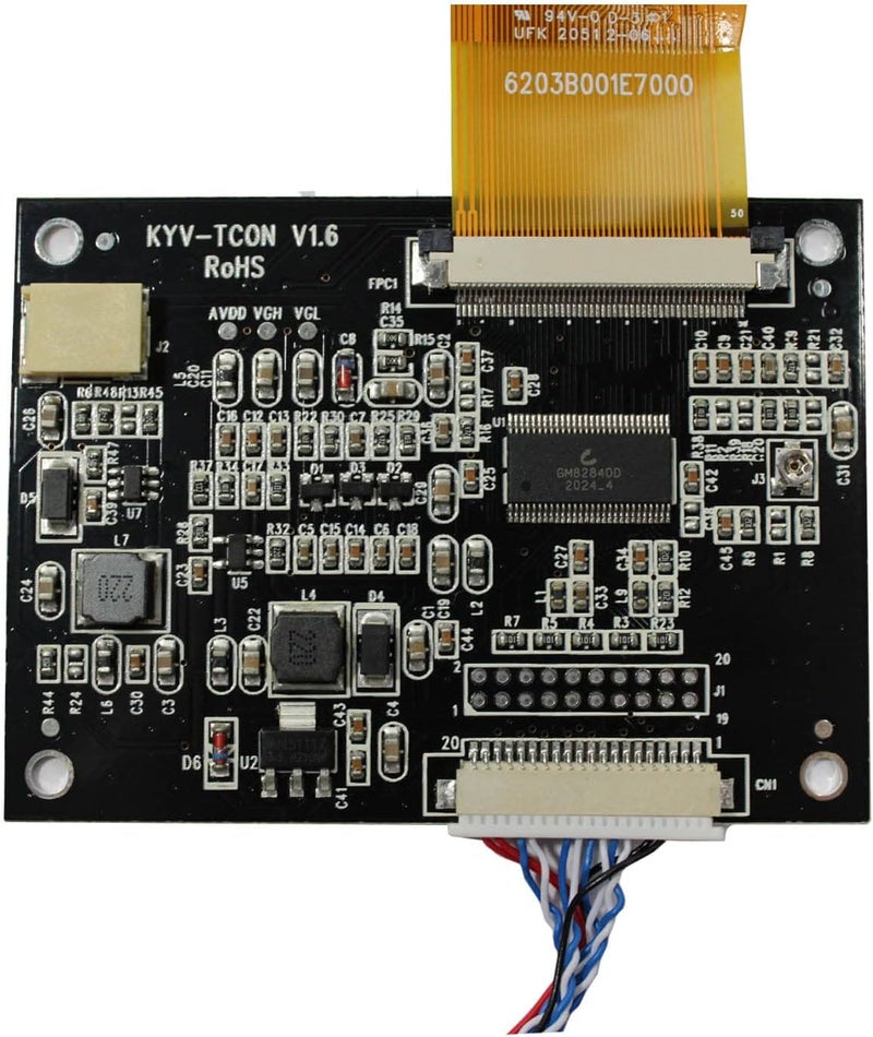 VSDISPLAY 5" ZJ050NA-08C 5 inch 640X480 LCD Screen Work with LCD Controller Driver Board VS-N5V3.1 AT050TN22 Replacement Screen - Image 4