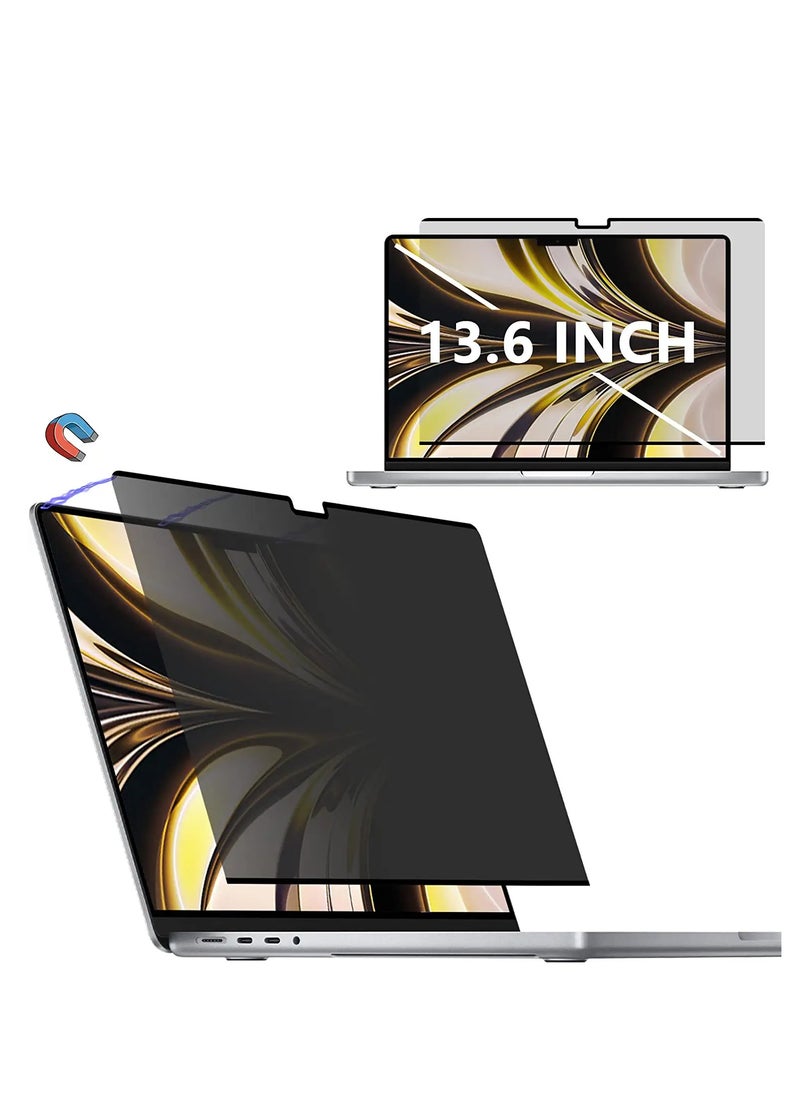 Generic Easy On/Off Magnetic Privacy Screen Filter Compatible with MacBook Air 13.6 Inch 2022 M2 Chip A2681 and 2024 M3 Chip A3113 and 2025 M4 Chip A3240,Anti Glare  - Image 1