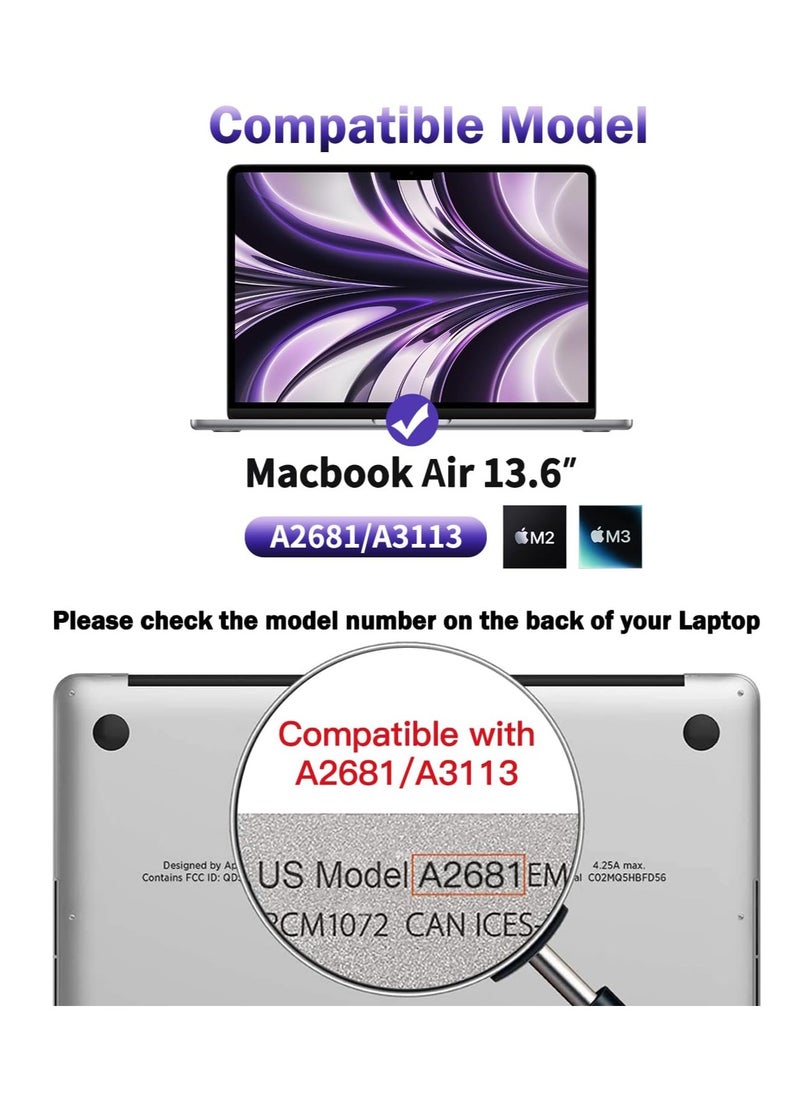 Generic - Easy On/Off Magnetic Privacy Screen Filter Compatible with MacBook Air 13.6 Inch 2022 M2 Chip A2681 and 2024 M3 Chip A3113 and 2025 M4 Chip A3240,Anti Glare - Image 1