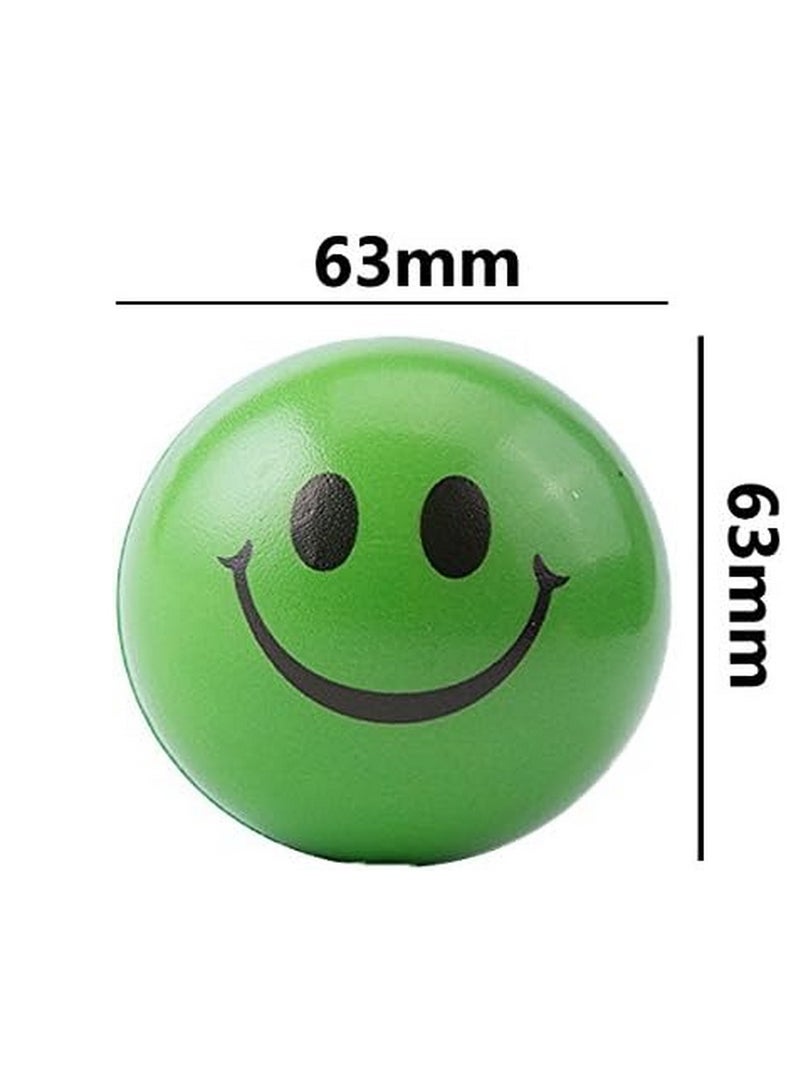 RATSAW Neon Colored Smile Funny Face Stress Ball - Happy Smile Face Squishies Toys Stress Balls Bulk Pack of 12 Relaxable 2.5" Stress Relief Smile Squeeze Balls Fun Toys - Image 5