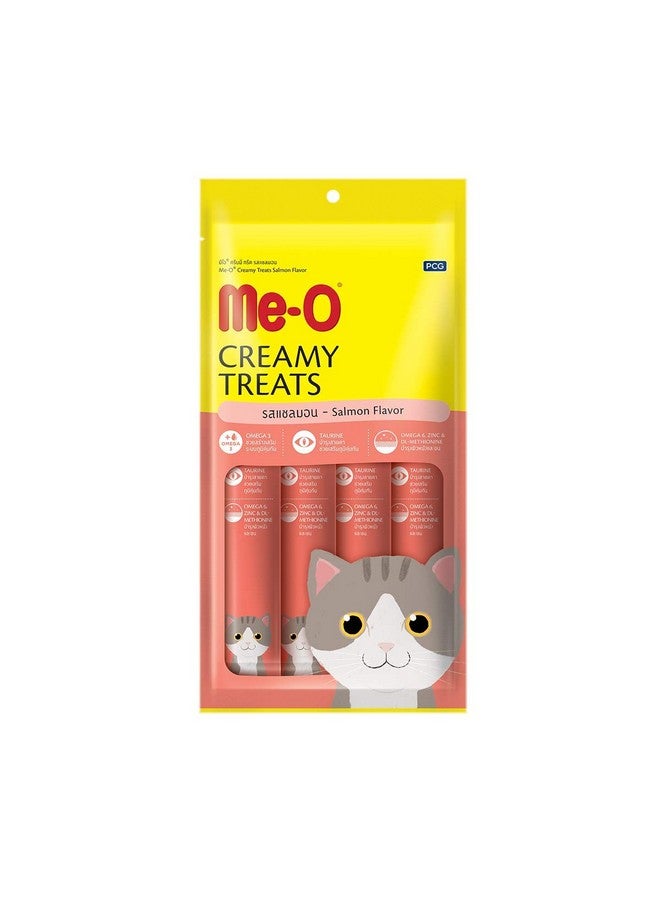 Me-O Creamy Cat Treats For All Life Stages - Salmon Flavor Pack Of 12 - Image 1