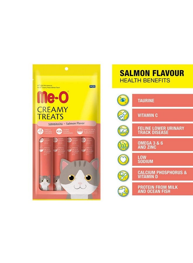 Me-O Creamy Cat Treats For All Life Stages - Salmon Flavor Pack Of 12 - Image 3
