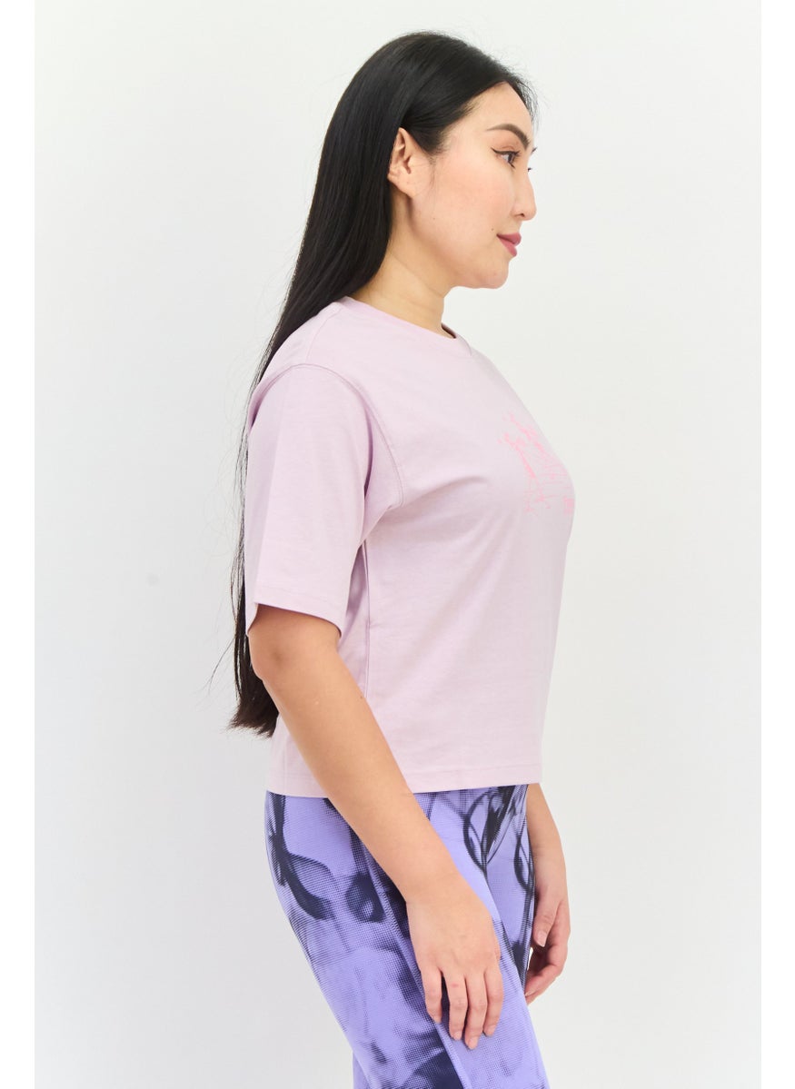 PUMA Women Relaxed Fit Short Sleeves Outdoor Top, Lavender  - Image 2