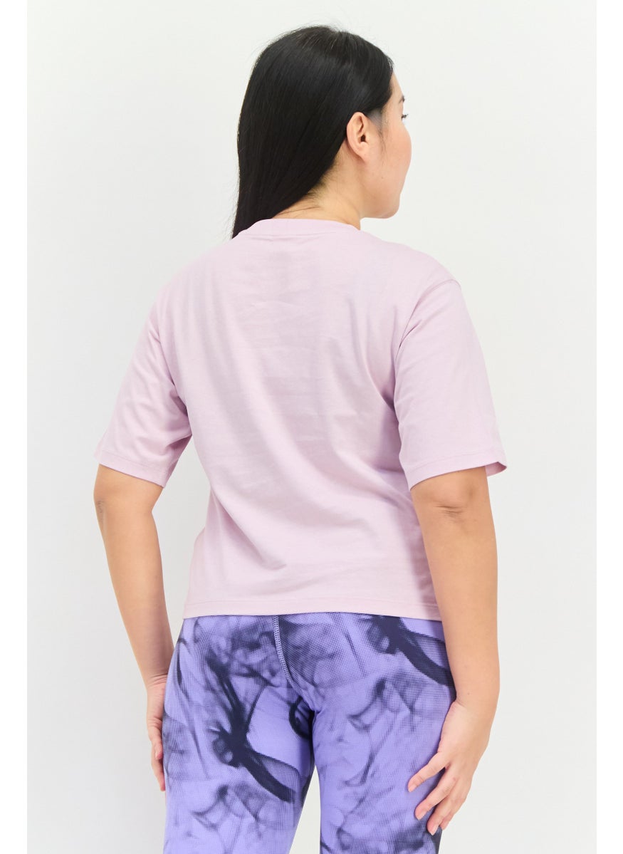 PUMA Women Relaxed Fit Short Sleeves Outdoor Top, Lavender  - Image 3