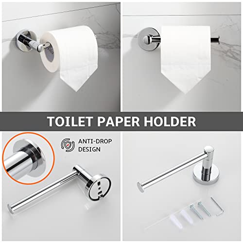 BGL Bathroom Hardware Set Chrome Bathroom Accessory Set Towel Bar 8 Pieces Set - Image 4