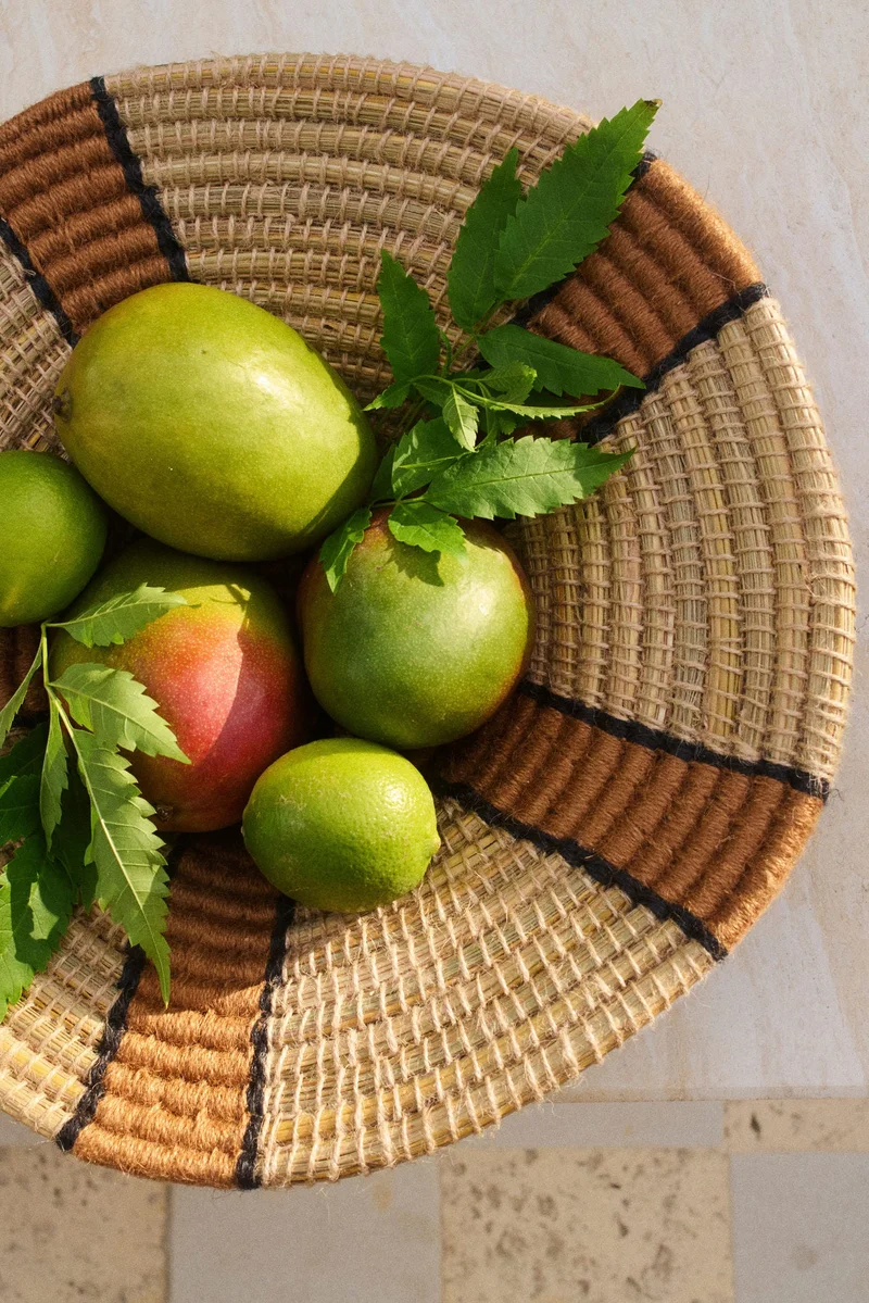 H&M Handmade straw basket