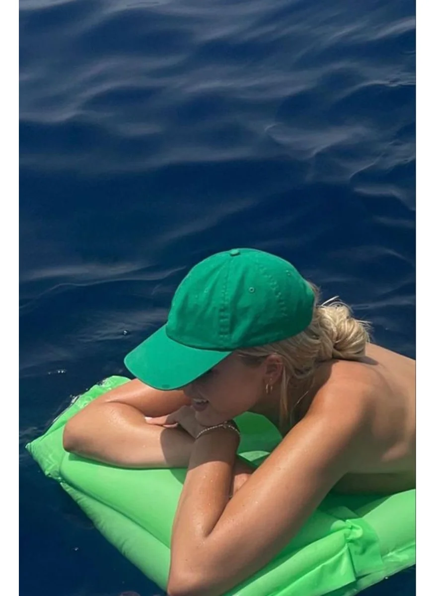 باهلس Unisex Basic Green Cap Hat - Adjustable
