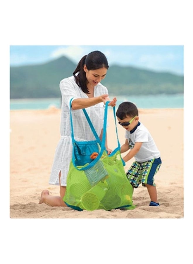 Outdoor Child Kids Beach Bag Carry Beach Treasures Toys Pouch Tote Mesh Storage 17.99x17.99x12.01inch
