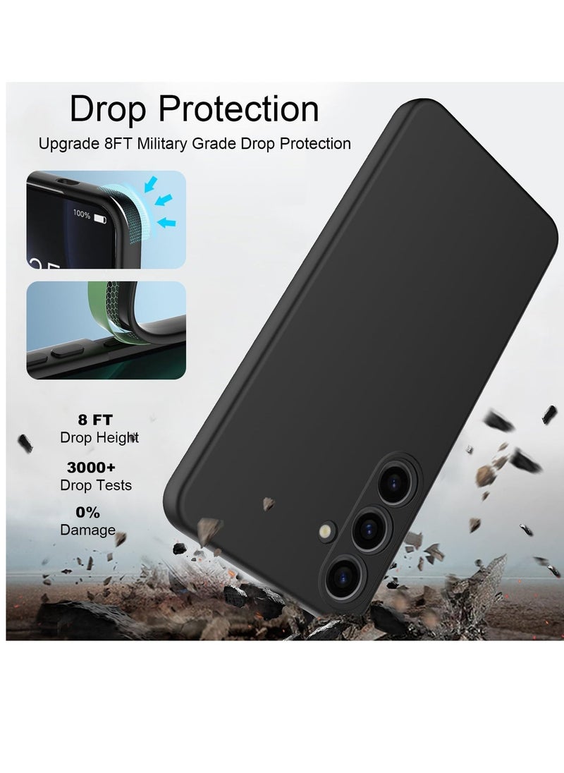 Raxoom Slim Liquid Silicone Case for Samsung Galaxy S24 Plus,with Scratch-Resistant Microfiber Lining Shockproof Soft Silicone Protective Case for Samsung S24 Plus (Black) - Image 4