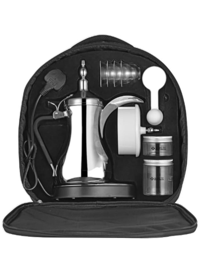 Gulf Dallah Arabic Coffee Maker 1000ml with Travel Bag GA-C94848 (Chrome/Silver) - Image 5