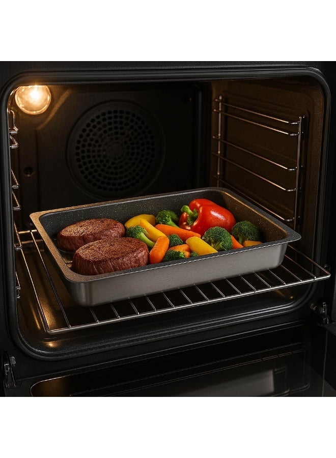 BS B&S Baking Pans 'GASTRONORM' 1/1 Size – Heavy-Duty Stainless Steel Trays - Image 3