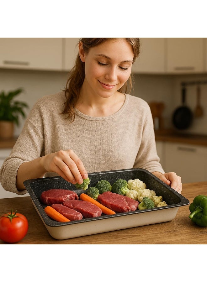 BS B&S Baking Pans 'GASTRONORM' 1/1 Size – Heavy-Duty Stainless Steel Trays - Image 1