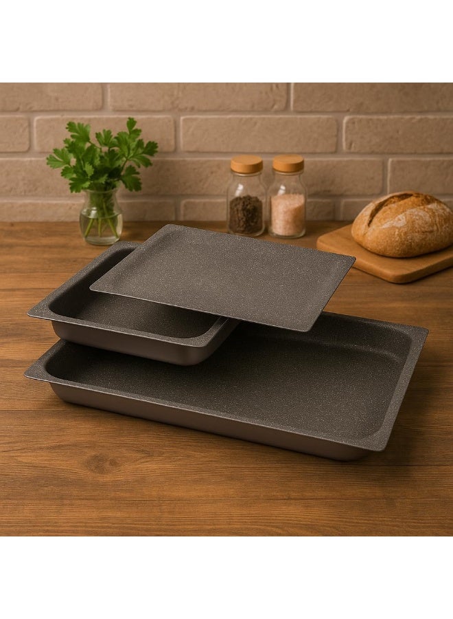 BS B&S Baking Pans 'GASTRONORM' 1/1 Size – Heavy-Duty Stainless Steel Trays - Image 4