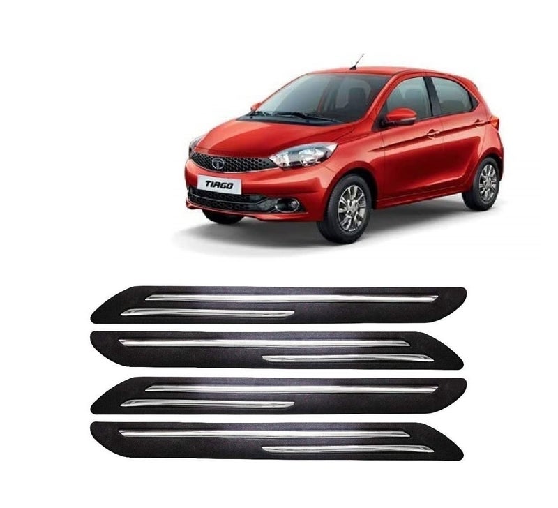 Car Bumper Guard for Tata Tiago - (Chrome Strip)
