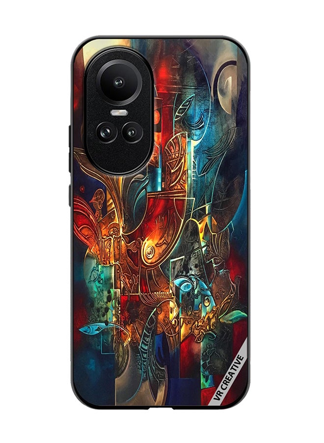 VR CREATIVE Protective Case Cover For Oppo Reno 10 Flower Design Multicolour - Image 1