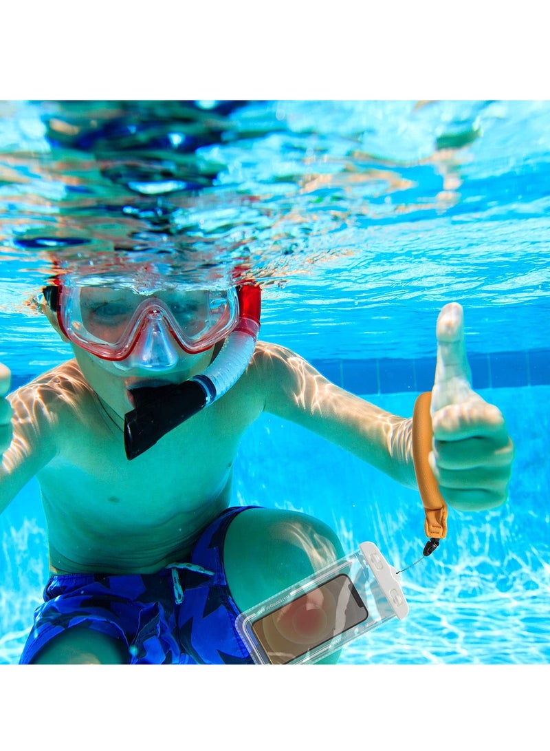 Waterproof Camera Float, 6 Pieces Phone Floating Wrist Strap Underwater Camera and Waterproof Phone Pouch Case for Key Waterproof Bag Wristband Floats Your Device - Image 3