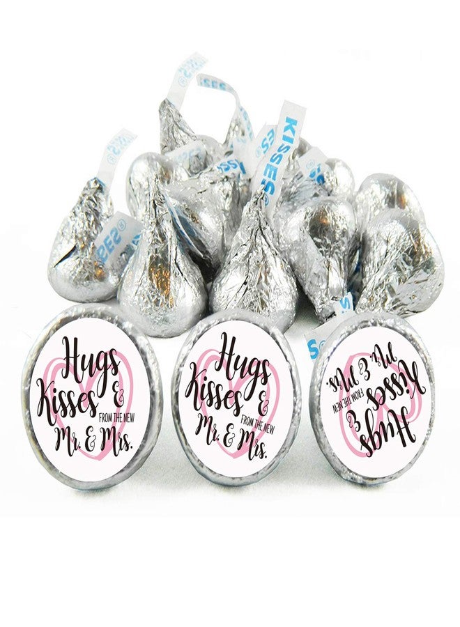 Mr.Mug 180 Chocolate Drop Labels Stickers-Hugs Kisses from The New Mr. & Mrs. Wedding Stickers for Weddings, Bridal Shower Engagement Party, Wedding Party Favors Decor. - Image 5
