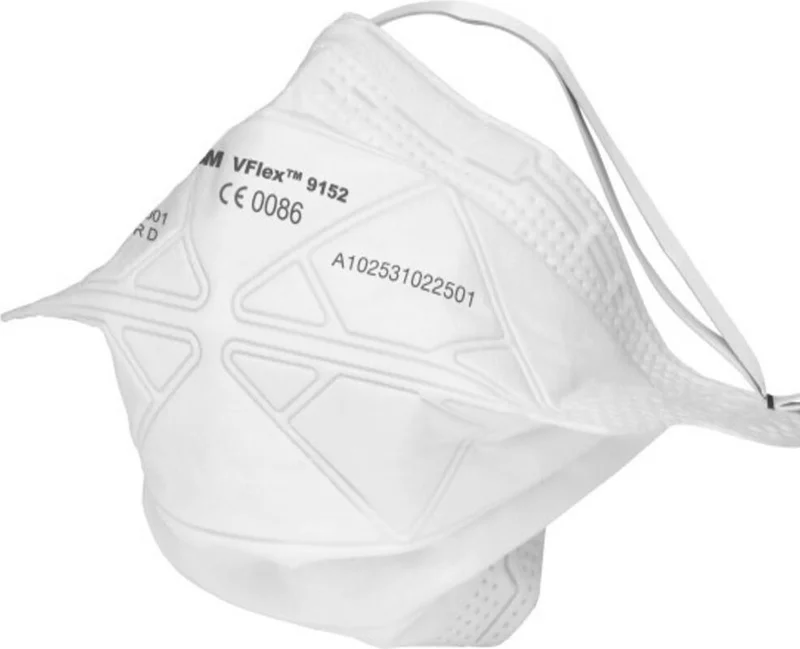 ثري ام ™ Vflex™ 9152E Ffp2 Non-Vented Respiratory Protective Mask - 1 Piece
