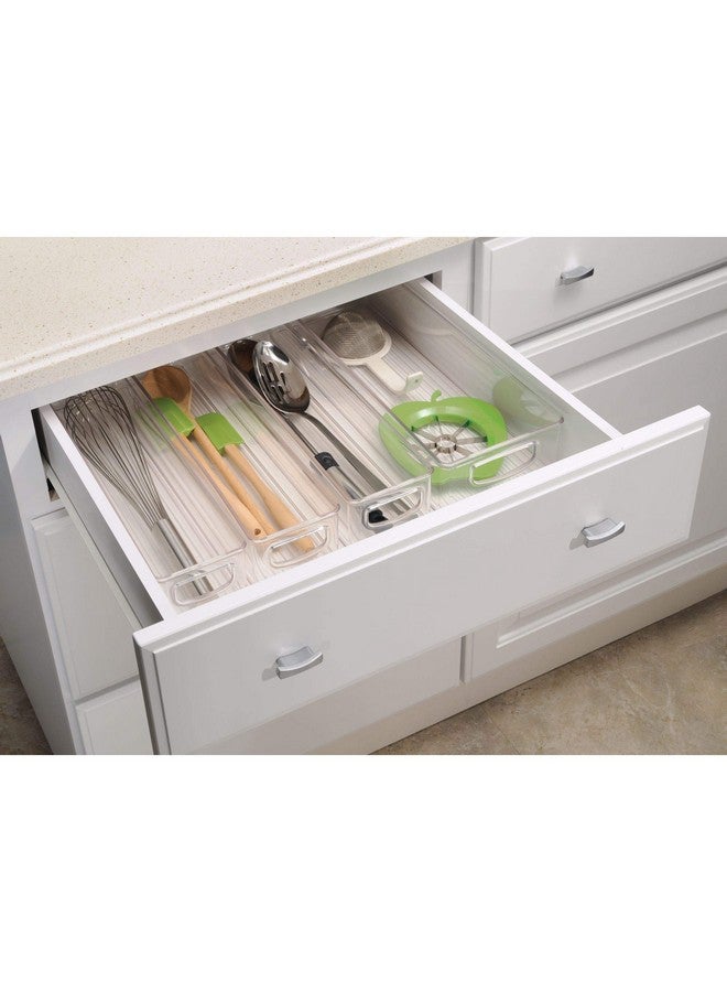 InterDesign IDesign BPA-Free Plastic Pantry and Kitchen Storage, Freezer and Fridge Organizer Bin with Easy Grip Handles - 16" x 4" x 3", Clear - Image 2