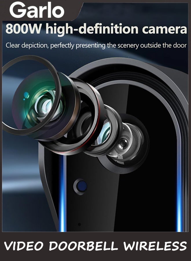 Garlo Video Doorbell Wireless Doorbell Camera 1080P with Screen,Two-Way Audio,170° Vision, 4.3''Screen, IPX65 Waterproof for Outdoor, Video Doorbell No Subscription, No APP, No WiFi - Image 3