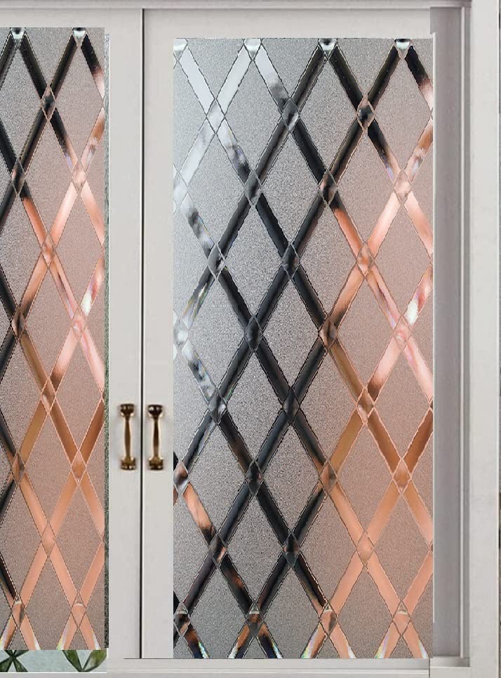 SUNBIRD Window Privacy Film Static Window Clings Vinyl 3D Window Decals Window Stickers Rainbow Window Film for Glass Door Heat Control Anti UV60 X 152 Cm - Image 3