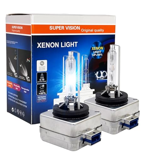 SOCAL-LED LIGHTING D8S 35W Xenon HID Headlight Bulbs - 6000K Crystal White - 66548 66549 12411C1 OEM High Low Beam Direct Replacement - Pack of 2 - Image 1