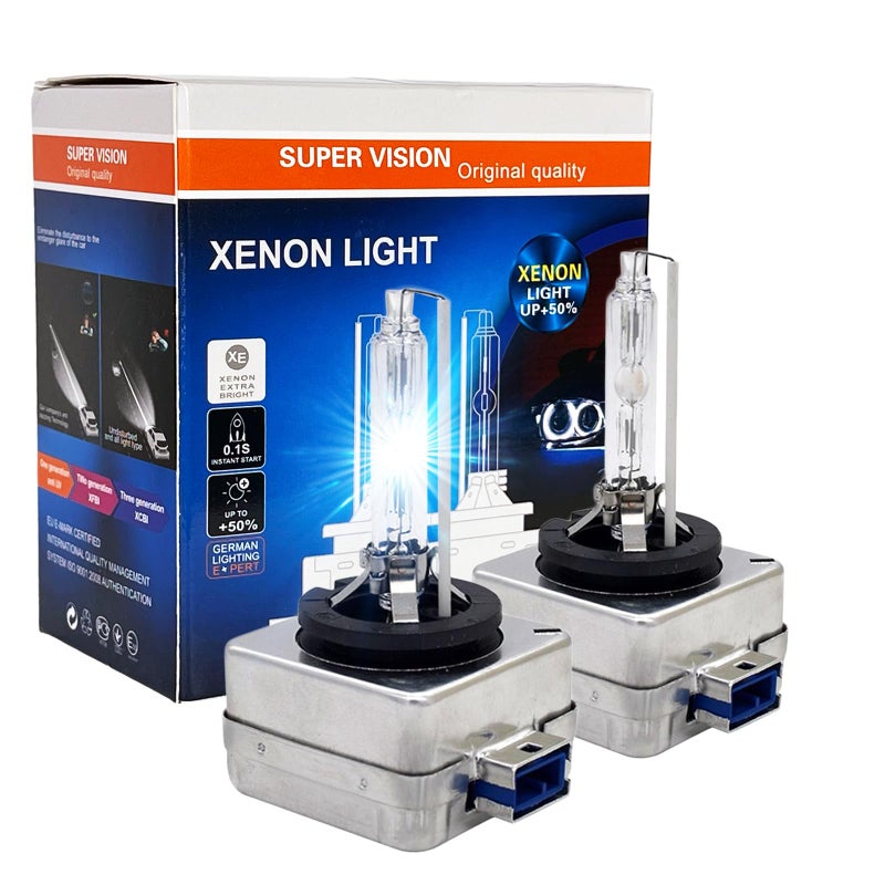 SOCAL-LED LIGHTING D8S 35W Xenon HID Headlight Bulbs - 6000K Crystal White - 66548 66549 12411C1 OEM High Low Beam Direct Replacement - Pack of 2 - Image 2