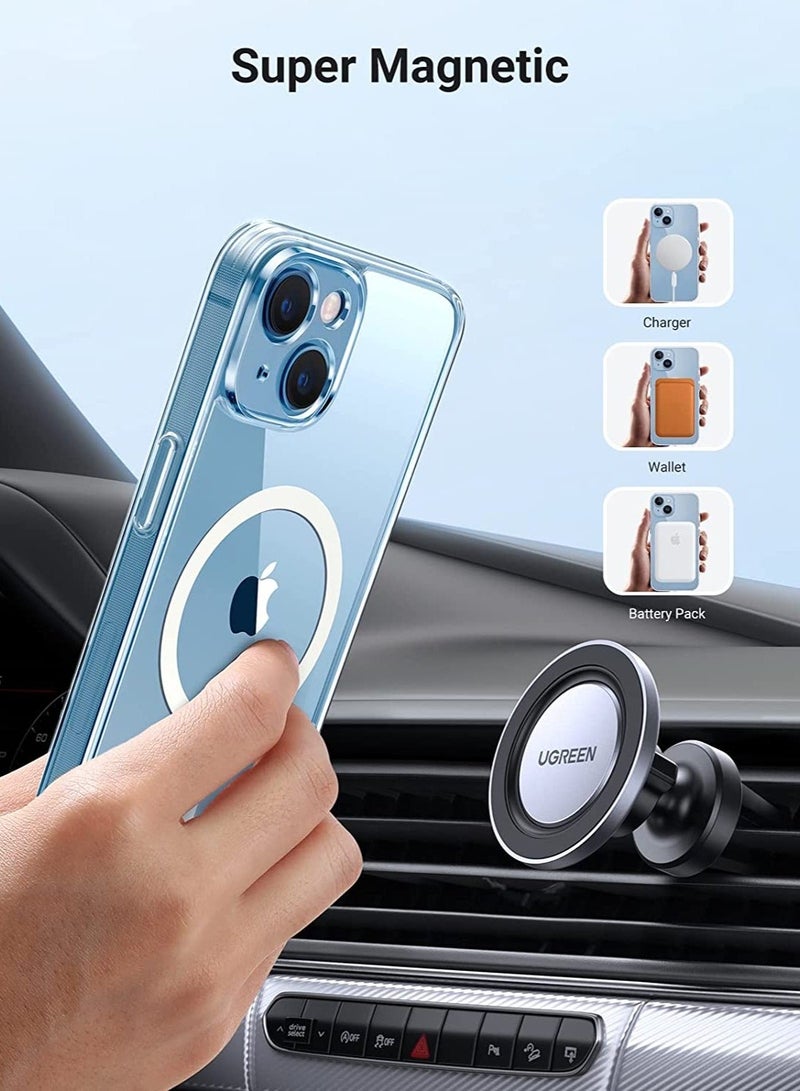 MUNTAQI iPhone 14 Plus Case with Magsafe Magnetic Wireless Charging Compatible Transparent Cover Clear - Image 5