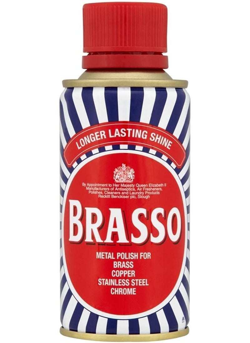 Brasso Brasso Multi purpose Metal Polish Brass Copper Stainless Steel Cleaner Liquid 150 ml 