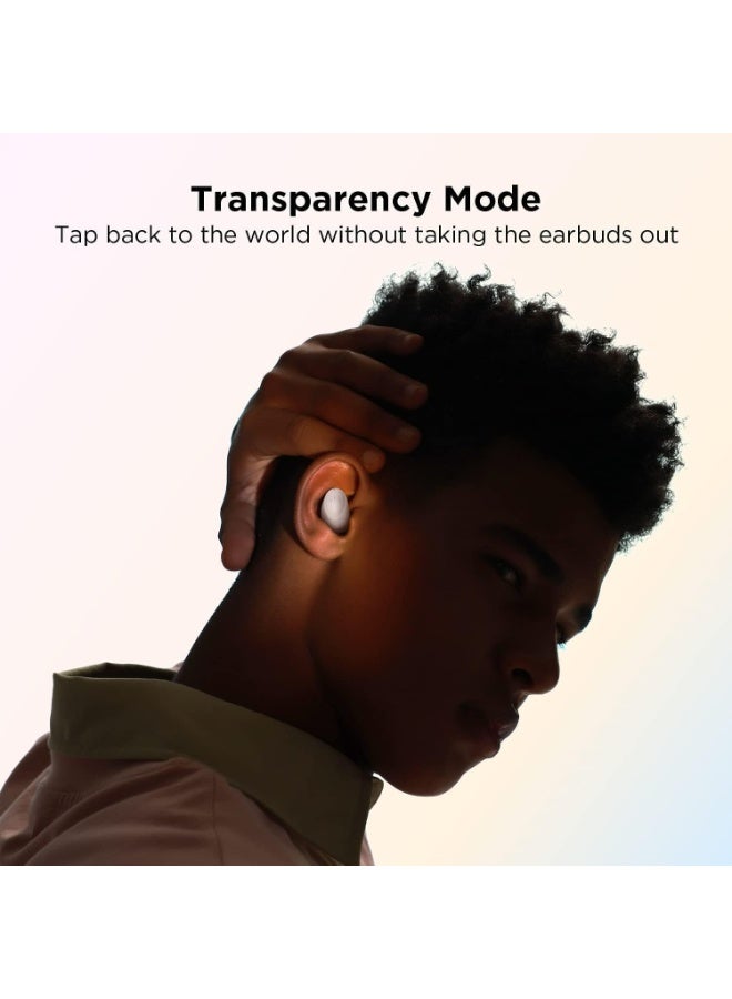 ون مور سماعة بلوتوث 1more colorbuds2  لاسلكية بتقنية عزل الضوضاء النشط وبلوتوث 5.2 – لون ابيض - Image 5