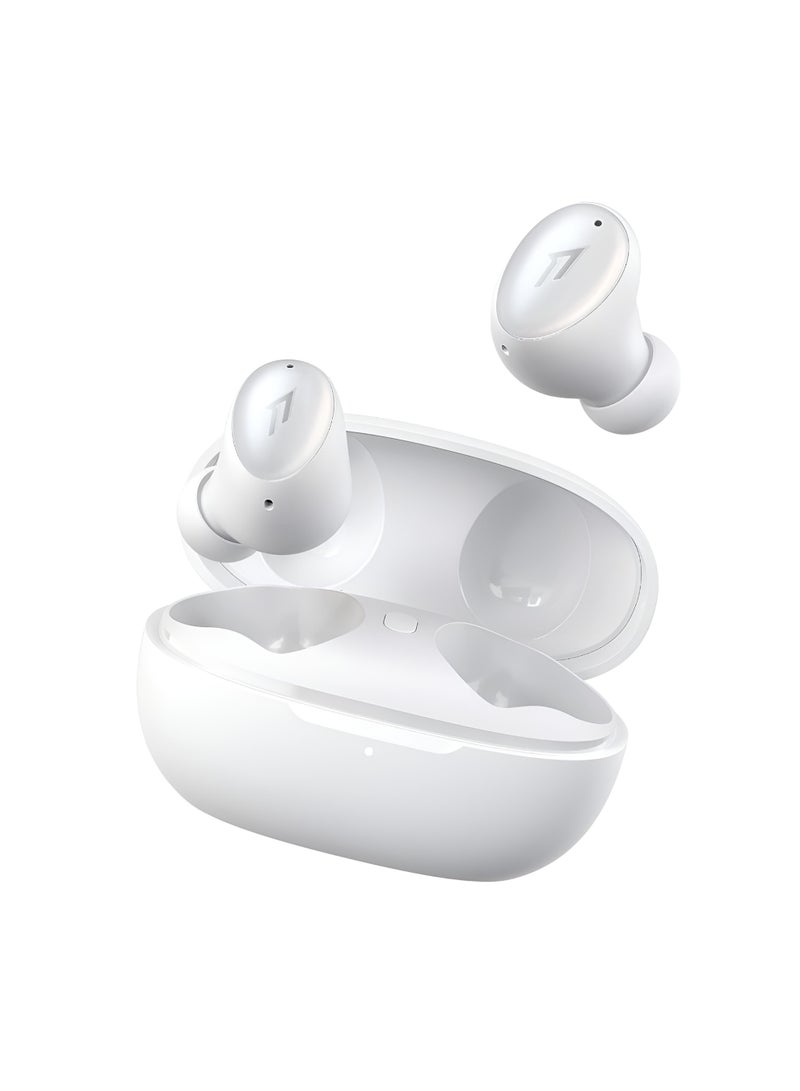 ون مور سماعة بلوتوث 1more colorbuds2  لاسلكية بتقنية عزل الضوضاء النشط وبلوتوث 5.2 – لون ابيض - Image 1