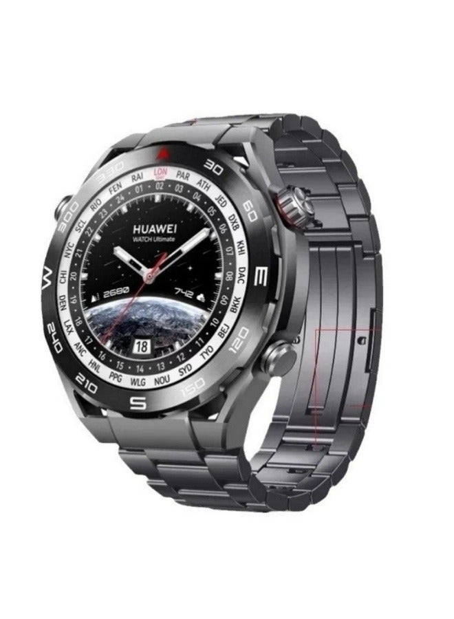 General Suitable for Huawei Watch Ultimate Titanium strap Extraordinary Master GT4/GT3 three-bead watch strap (22mm convex head three-cell chain detachable strap)  - Image 1