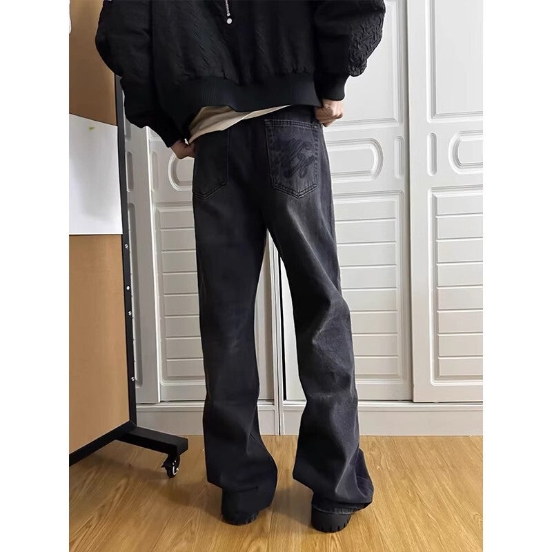 Unisex Classic Denim Jeans Loose Fit Daily Outdoor Wear - Image 5