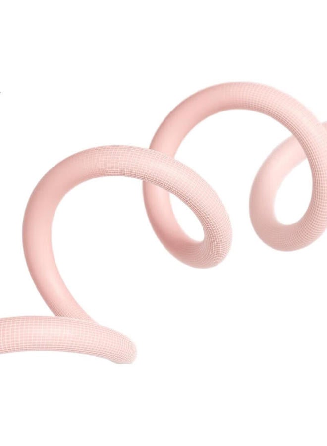 YOTTOY حبل قفز ذكي بدون سلك للبالغين مع كرة لياقة وزنها في المنزل حبل قفز داخلي زيزي أبيض - Image 3