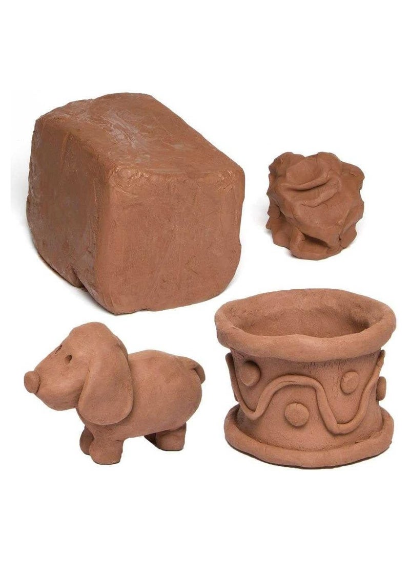 Generic Aswany modeling clay - modeling clay - for artistic works, brown color - 1 piece (half a kilogram each), 500 grams  - Image 2
