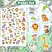 JULBEAR 300 Pieces Animals Foam Stickers Bulk SelfAdhesive Cartoon Forest Animals Reward Stickers for Arts Crafts Animals Forest Theme Party Favors Decoration Home Classroom Teaching DIY Supplies - Image 4