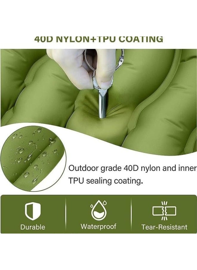 Gonice Camping Sleeping Pad, Ultralight Inflatable Sleeping Mat with Built-in Foot Pump & Pillow, Compact Camping Air Mattress for Camping, Backpacking, Hiking, Tent  - Image 2