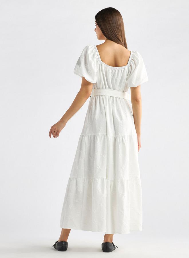Splash FAV Belted Cotton Maxi Dress - Image 3