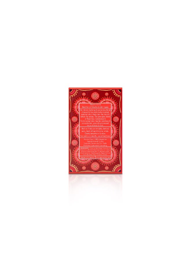 spa ceylon Focus Clarifying Balm Roll On | Natural Soothing Scent | Travel-Friendly | Rosemary  Essential oil | 10ml - Image 2