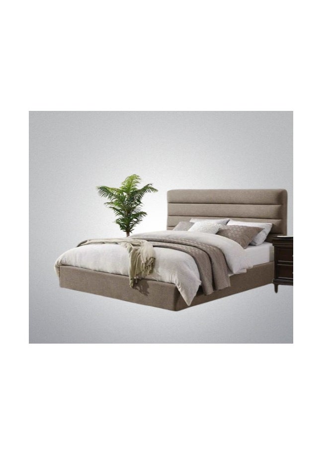 Modern Button Tufted Bed Beige 120Cm  - Image 3