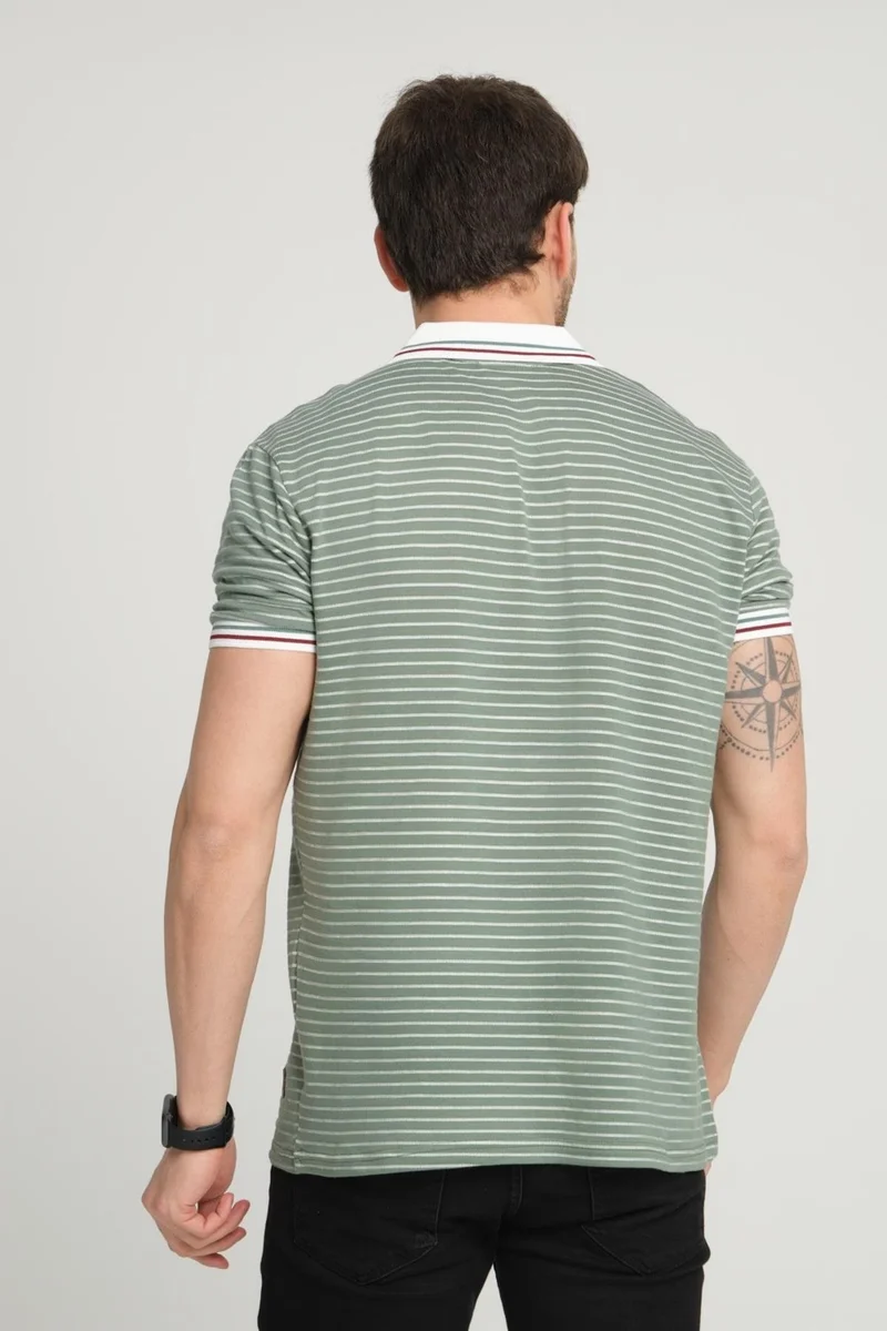 Alexander Gardi Alexandergardı Striped Polo Neck T-Shirt (E24-0022)