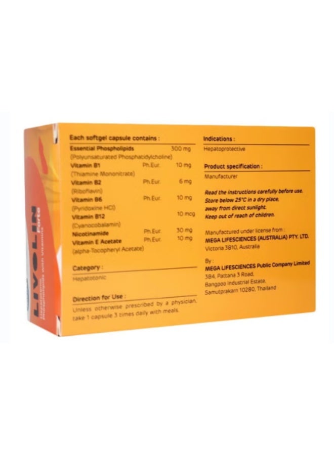 Mega We Care Livolin Forte Capsules, Pack of 30's - Image 3