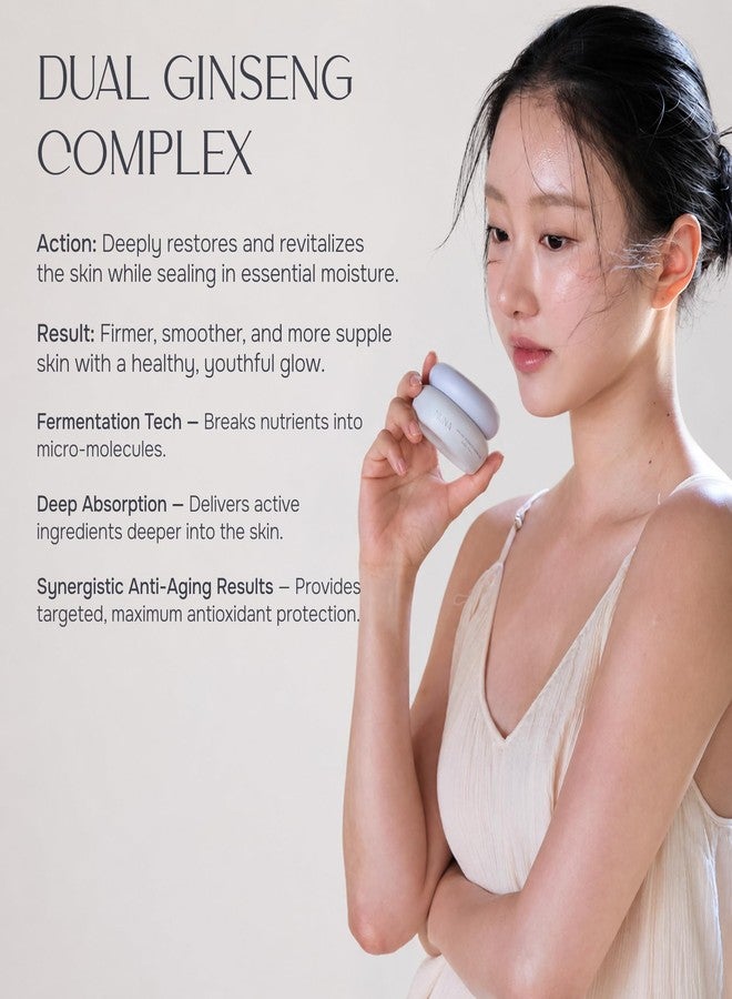 NUNA Ginseng Heritage Collagen Cream - Rich Face Cream with Fermented Ginseng and 8 Peptide Forms, Centella Asiatica and Hydrolized Collagen, 1.01 fl oz - Image 2