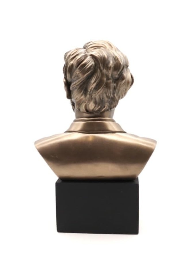 RUSTIX Abraham Lincoln Bust Statue | 9" Tall Hand-Painted Resin Sculpture | 16th U.S. President Figurine | American Presidents Collectible | Civil War Memorabilia | Presidential Desk Décor - Image 5