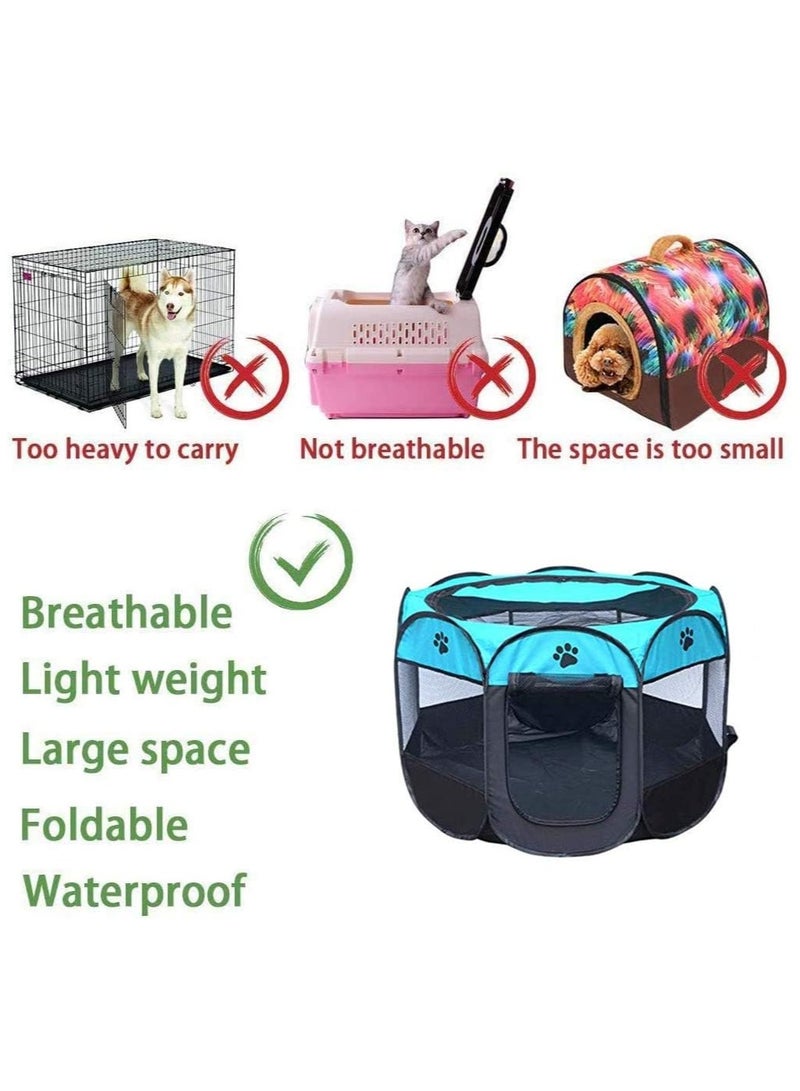 general Octagonal Pet Foldable Playpen Tent Dog and Cat Fence, Puppy Exercise Playpen,Cat and Dog House, Rabbit Cat Kennel - Image 4
