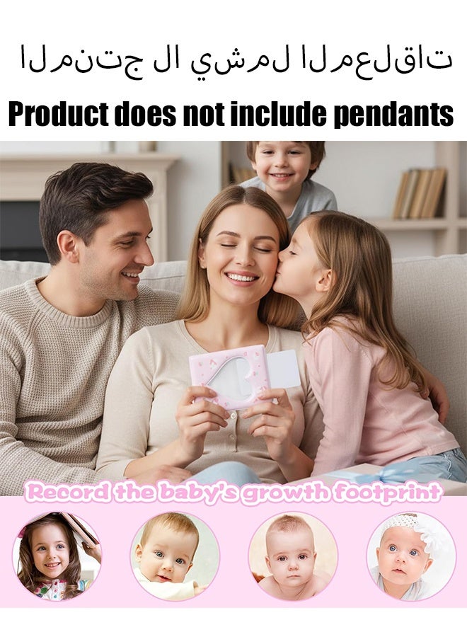 KANGLI 2PCS  Mini Photo Album Kpop with 128 Pockets, Photocard Binder Album Love Heart Hollow Design, Mini Photo Card Book Holder Super Kawaii Photocard Holder Binder for Business Card DIY Collection (Not Include Pendants) - Image 2